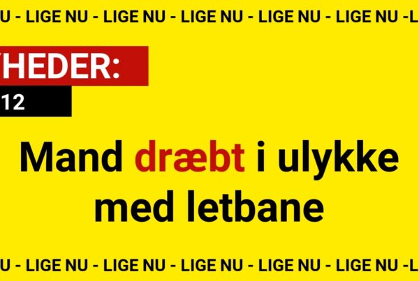 LIGE NU: Mand dræbt i ulykke med letbane