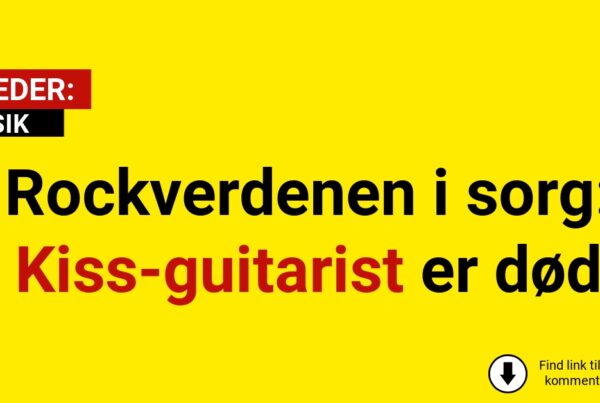 Rockverdenen i sorg: Kiss-guitarist er død
