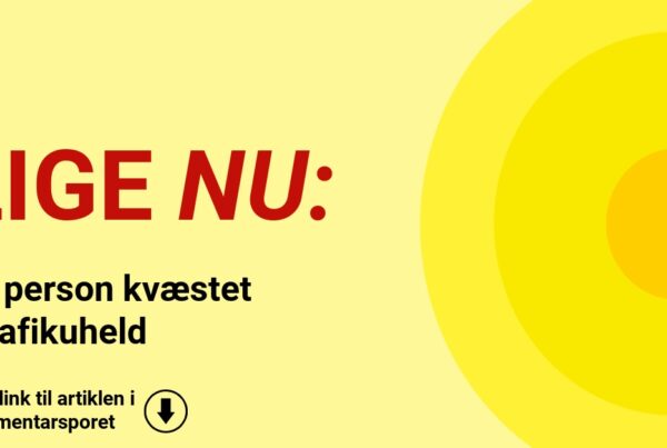 En person kvæstet i trafikuheld