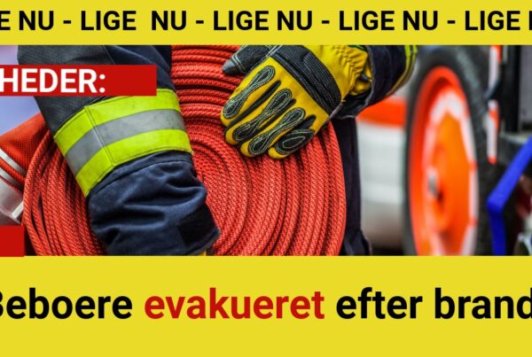 Beboere evakueret efter brand