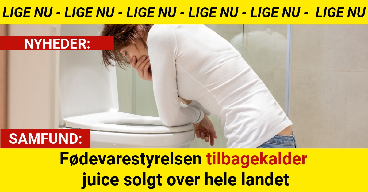 Fødevarestyrelsen tilbagekalder juice solgt over hele landet