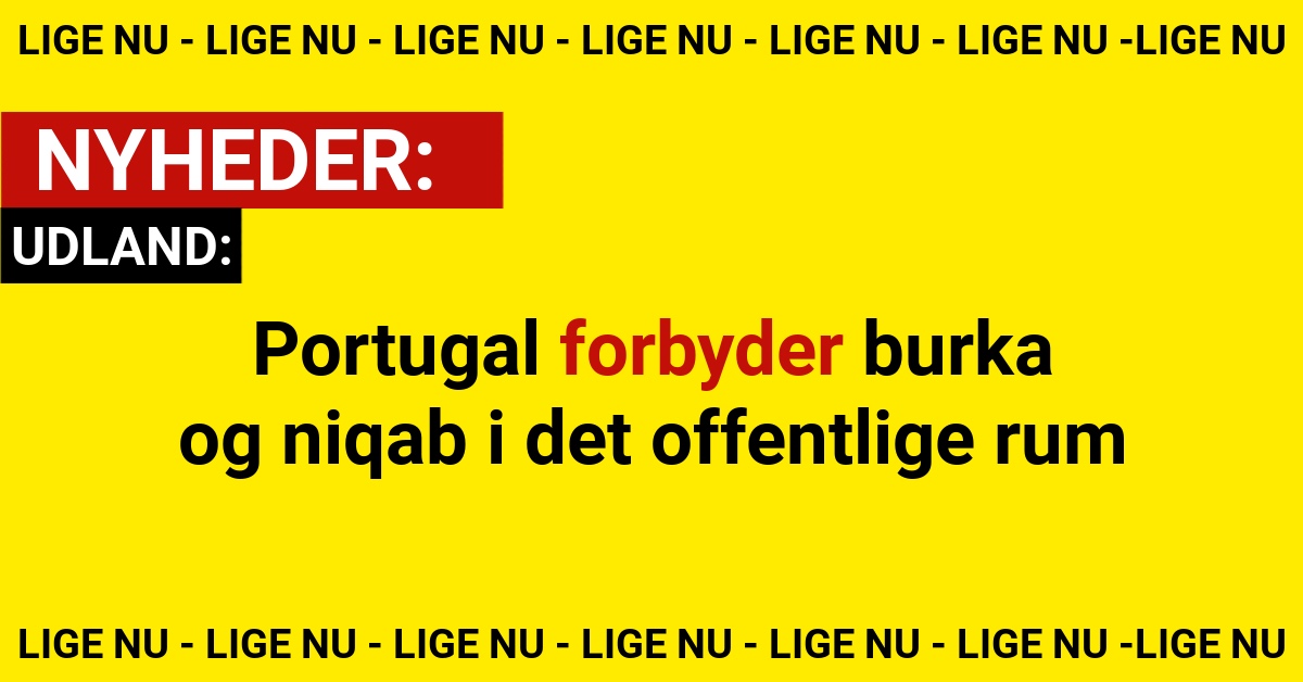 Portugal forbyder burka og niqab i det offentlige rum