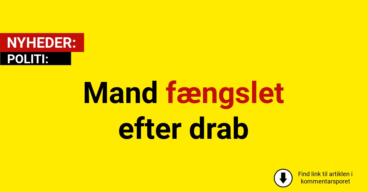 Mand fængslet efter drab