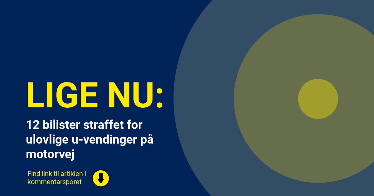 12 bilister straffet for ulovlige u-vendinger på motorvej