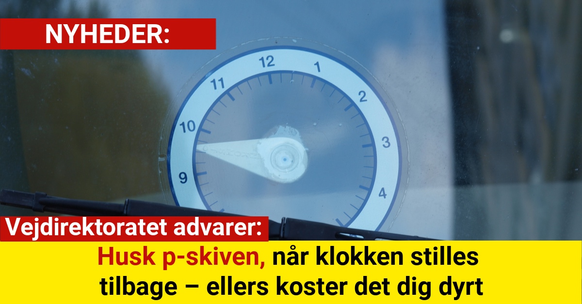 Vejdirektoratet advarer: Tjek din p-skive før vintertid