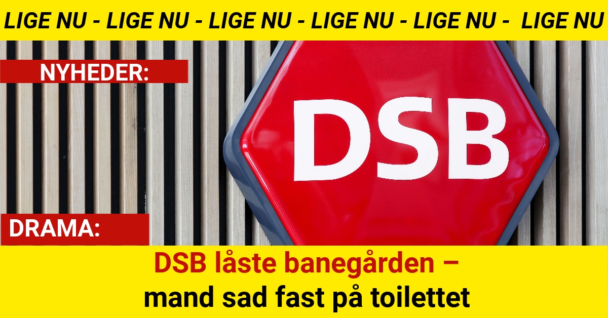 DSB låste banegården – mand sad fast på toilettetDSB låste banegården – mand sad fast på toilettet