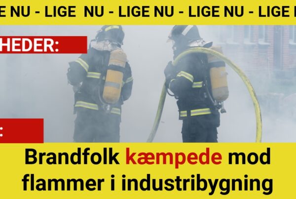 Brandfolk kæmpede mod flammer i industribygning