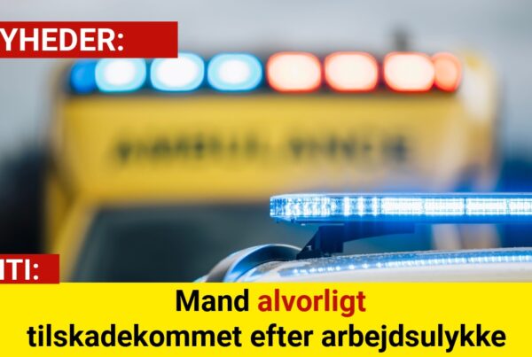 Politiet: Mand alvorligt tilskadekommet efter arbejdsulykke