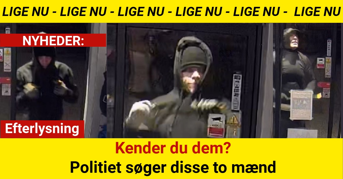 Har du set dem? Politiet leder efter to mænd efter indbrud