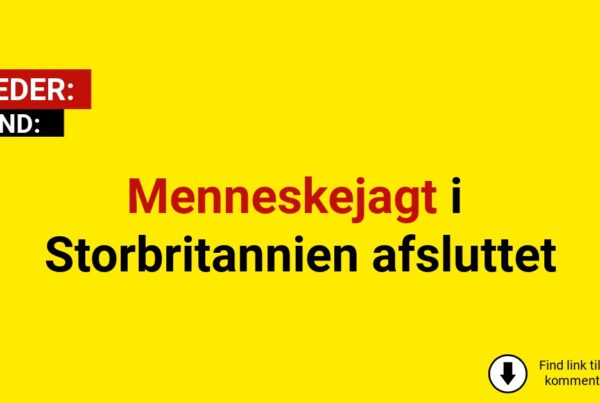 Menneskejagt i Storbritannien afsluttet