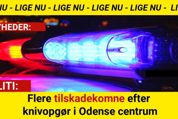 Flere tilskadekomne efter knivopgør i Odense centrum