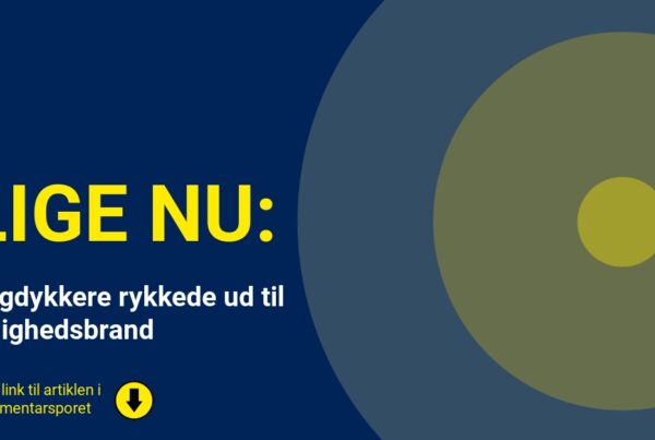 Røgdykkere rykkede ud til lejlighedsbrand