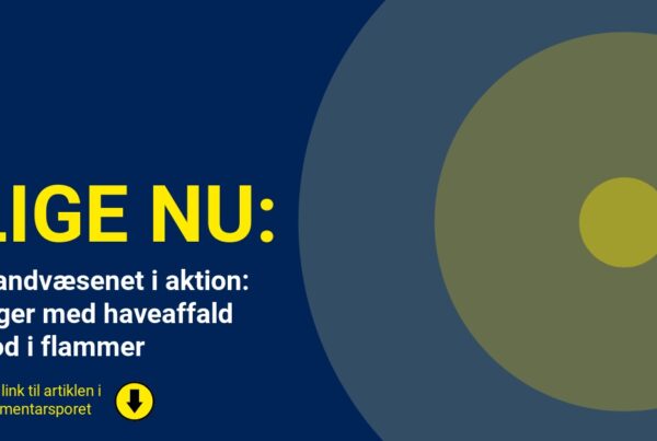Brandvæsenet i aktion: Lager med haveaffald stod i flammer