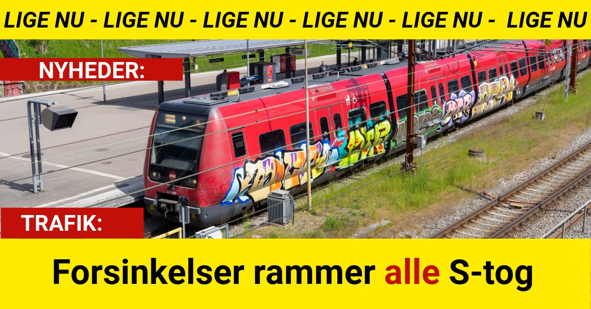 Forsinkelser rammer alle S-tog