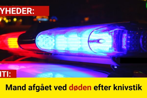 Mand afgået ved døden efter knivstik