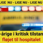 13-årige i kritisk tilstand - fløjet til hospitalet