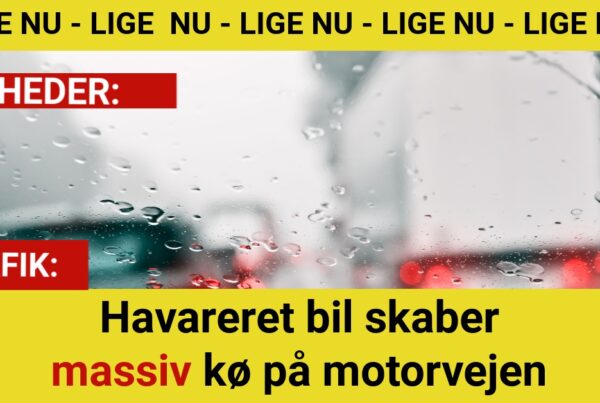 Havareret bil skaber massiv kø på motorvejen