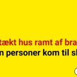 Stråtækt hus ramt af brand – ingen personer kom til skade