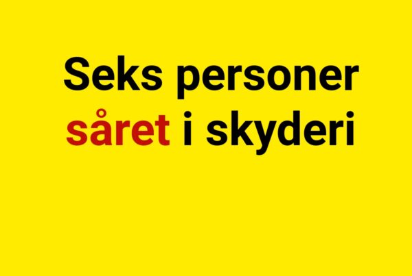 Seks personer såret i skyderi