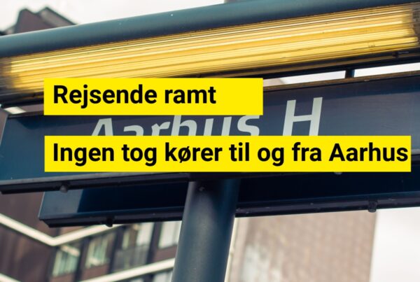 Rejsende ramt: Togdriften i Aarhus sat helt på pause