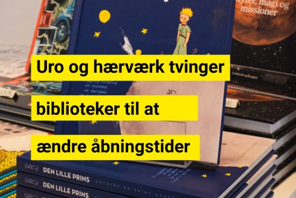 Uro og hærværk tvinger biblioteker til at ændre åbningstider