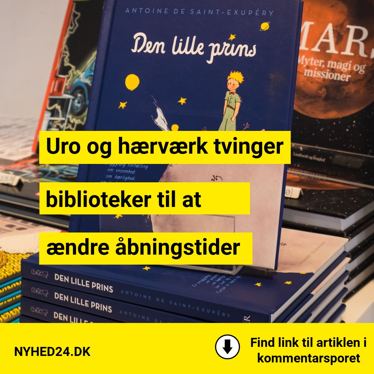 Uro og hærværk tvinger biblioteker til at ændre åbningstider