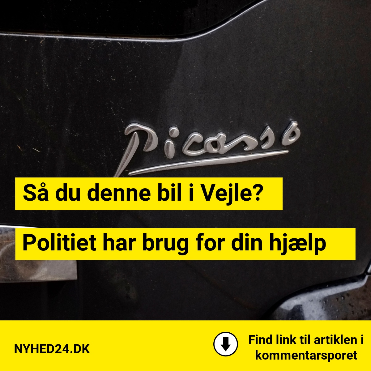 Politiet leder efter bilist - jagter vidner til sort Citroën