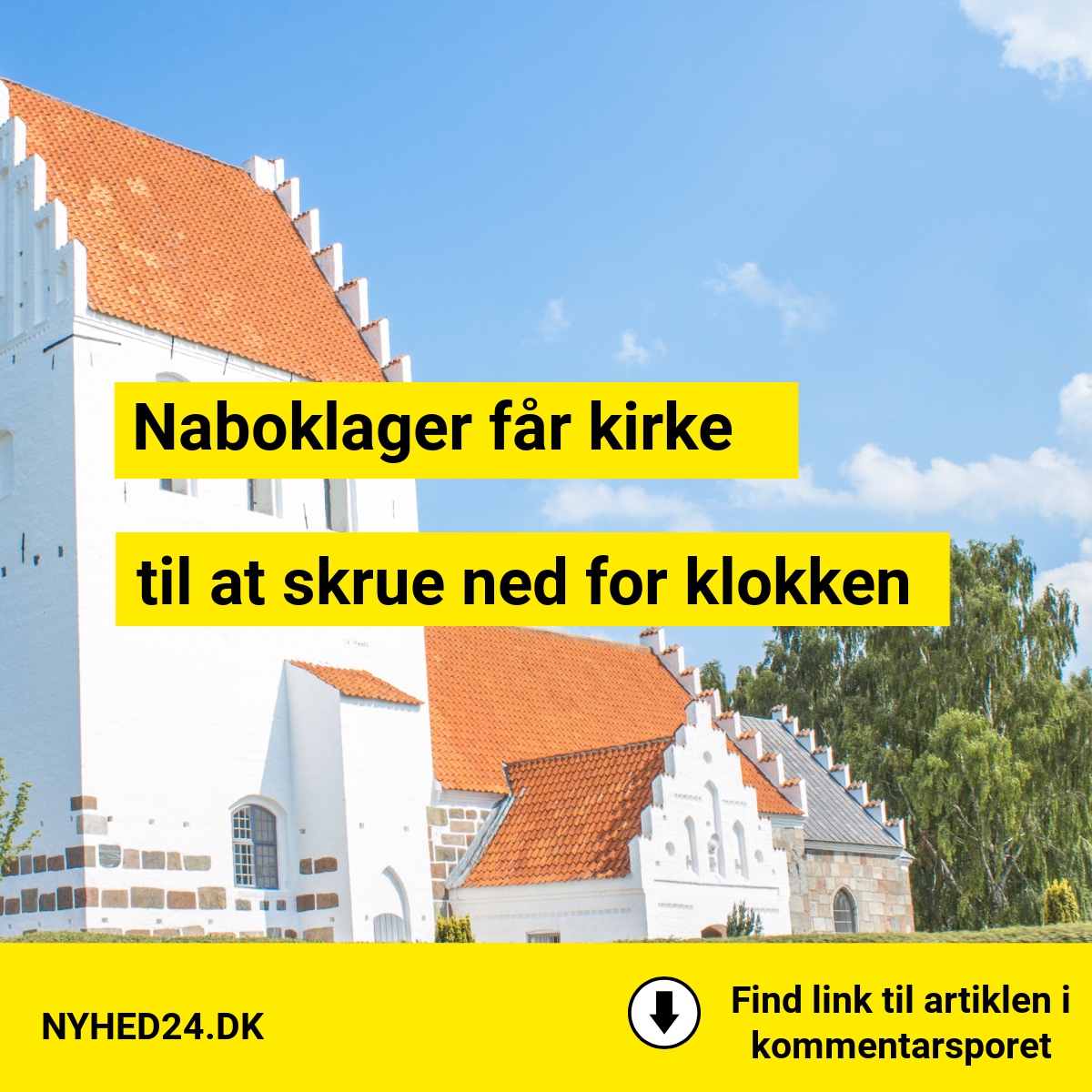 Kirke dæmper klokkerne efter naboklager