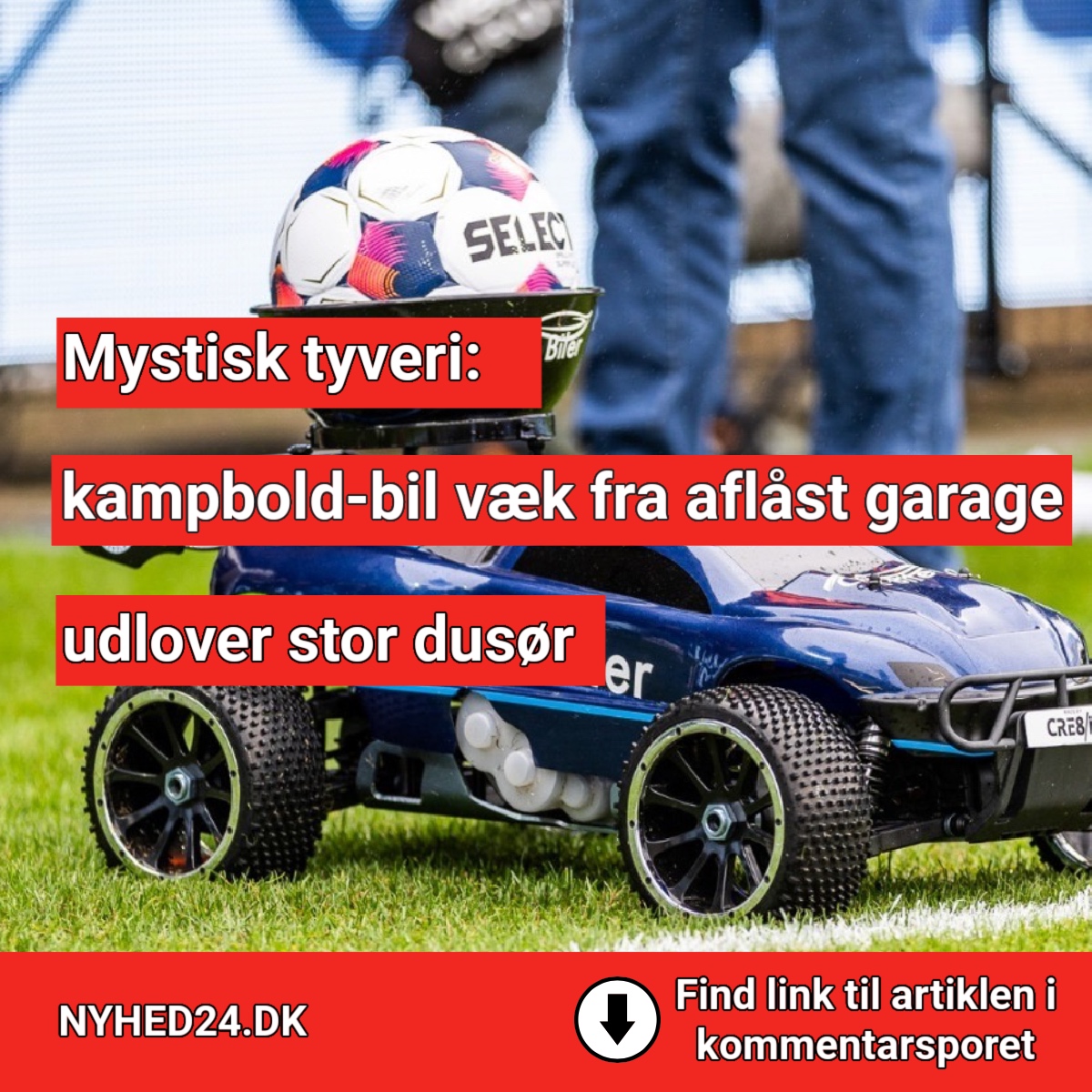 Kampbold-bilen forsvundet: Sponsor udlover dusør