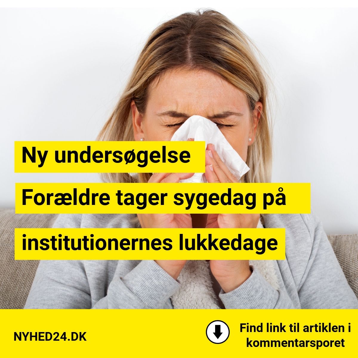 Ny undersøgelse: Forældre tager sygedag på institutionernes lukkedage