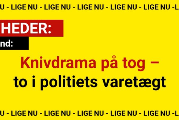Knivdrama på tog – to i politiets varetægtKnivdrama på tog – to i politiets varetægt