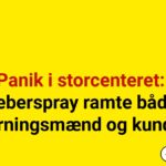 Panik i storcenteret: Peberspray ramte både gerningsmænd og kunder