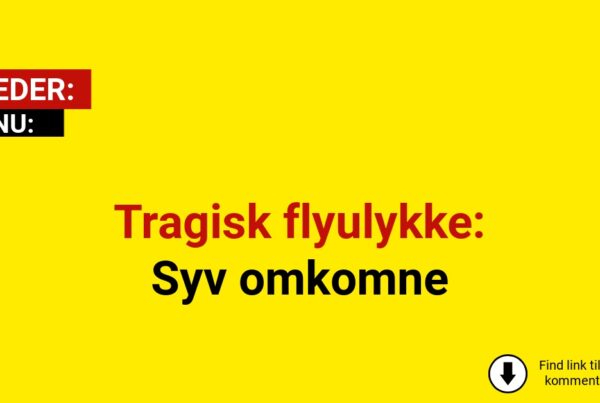 Tragisk flyulykke: Syv omkomne