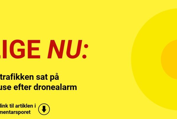 Flytrafikken sat på pause efter dronealarm