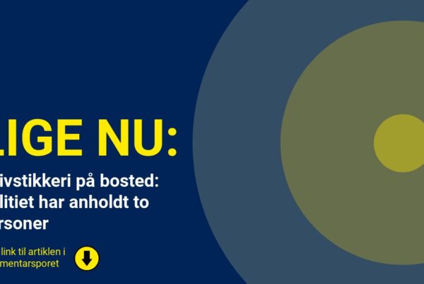 Knivstikkeri på bosted: Politiet har anholdt to personer