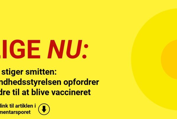 Nu stiger smitten: Sundhedsstyrelsen opfordrer ældre til at blive vaccineret