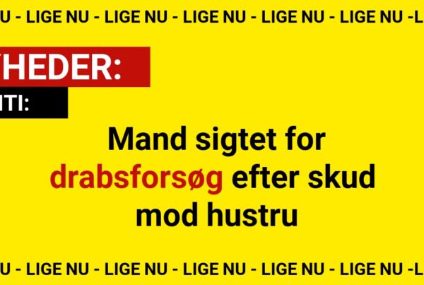 Mand sigtet for drabsforsøg efter skud mod hustru