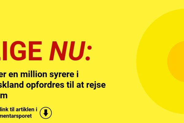 Over en million syrere i Tyskland opfordres til at rejse hjem