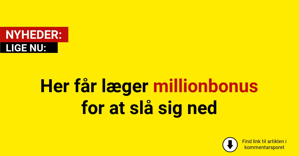 Her får læger millionbonus for at slå sig ned