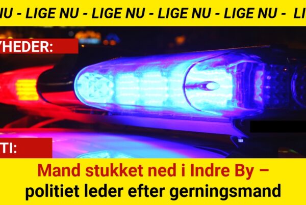 Mand stukket ned i Indre By – politiet leder efter gerningsmand