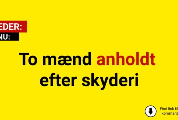 To mænd anholdt efter skyderi