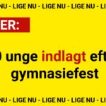 20 unge indlagt efter gymnasiefest