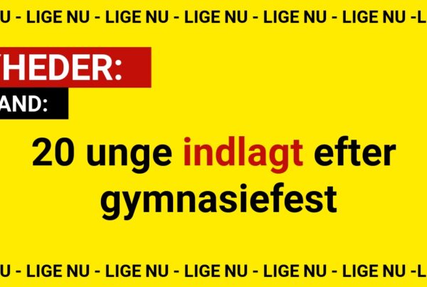 20 unge indlagt efter gymnasiefest