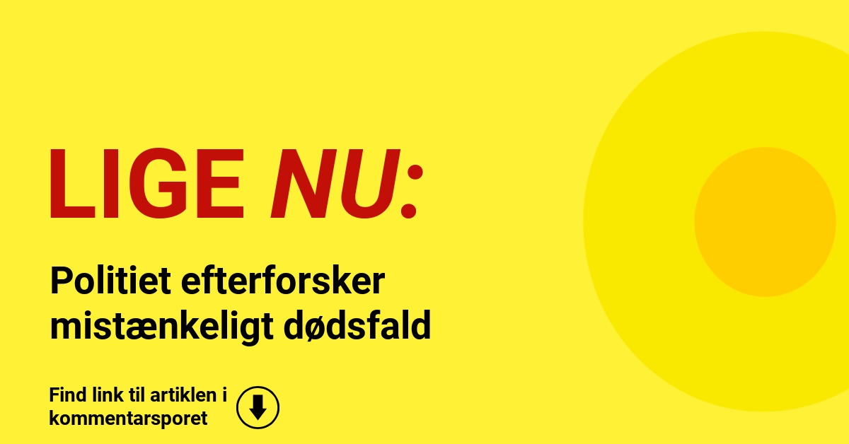 Politiet efterforsker mistænkeligt dødsfald