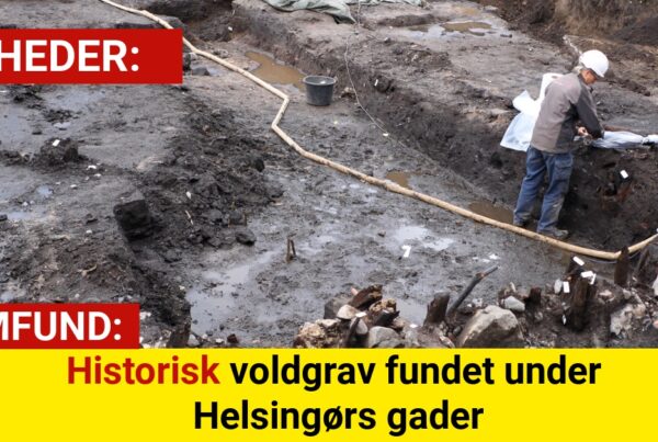 Historisk voldgrav fundet under Helsingørs gader