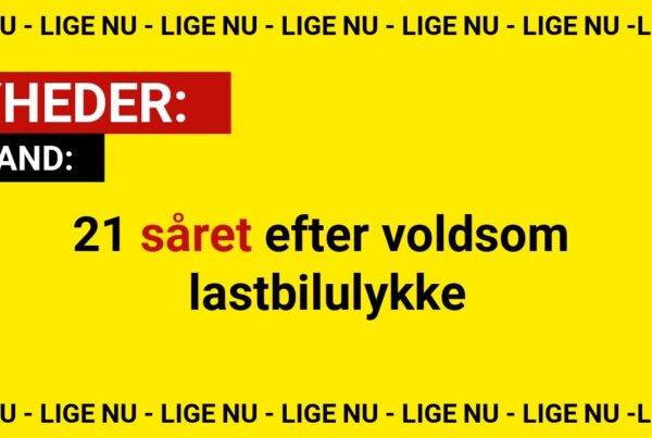 21 såret efter voldsom lastbilulykke