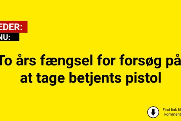 To års fængsel for forsøg på at tage betjents pistol