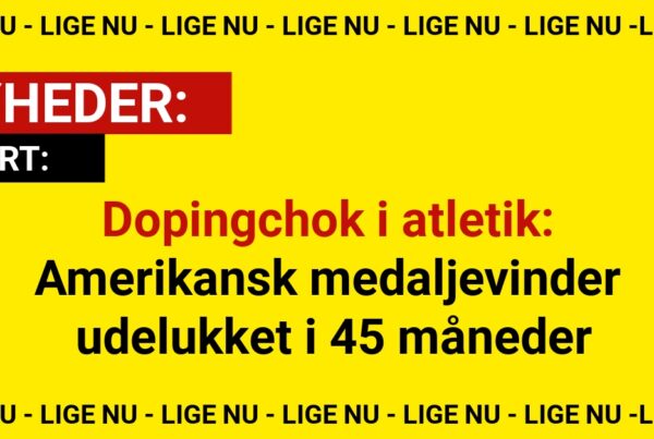 Dopingchok i atletik: Amerikansk medaljevinder udelukket i 45 måneder