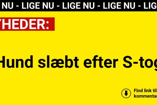 Hund slæbt efter S-tog