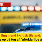 Ung mand i kritisk tilstand: klatrede op på tog af “uforklarlige årsager”
